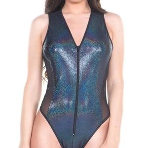 Je Taime Prismatic Mesh Bodysuit L/XL